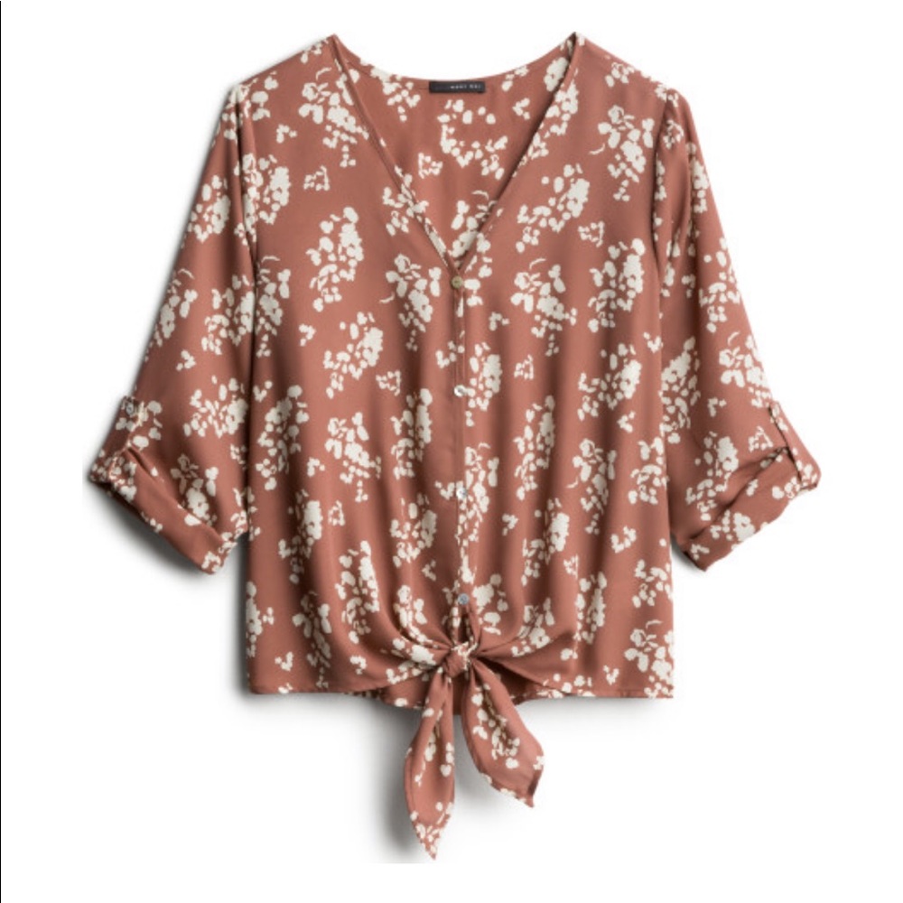 Stitch Fix 3/4 Sleeve Floral Blouse